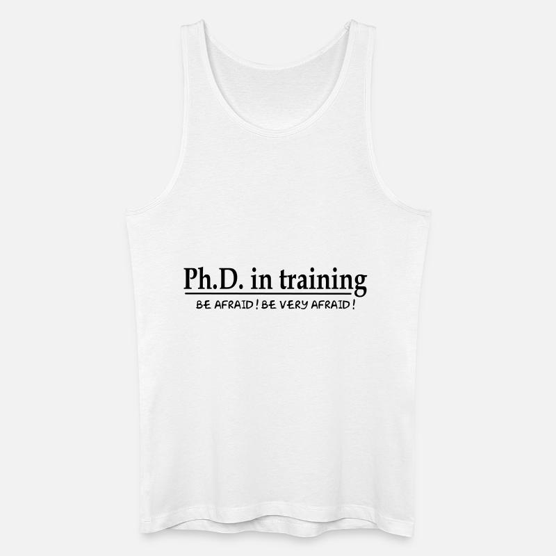 PhD in training - Männer Bio Tank Top - Weiß