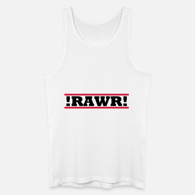 RAWR - Männer Bio Tank Top - Weiß
