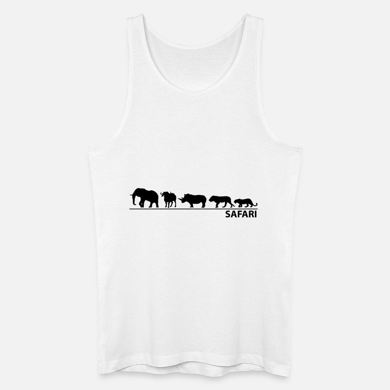 The big five - Männer Bio Tank Top - Weiß
