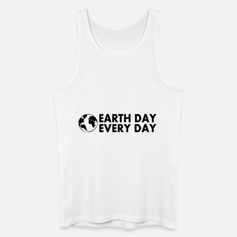 Earth day every day - Männer Bio Tank Top - Weiß