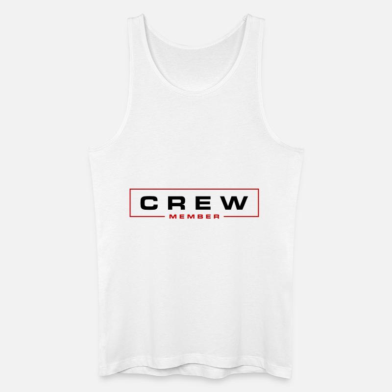 Crew Mitglied - Männer Bio Tank Top - Weiß