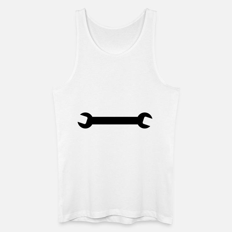 Schlüssel - Männer Bio Tank Top - Weiß