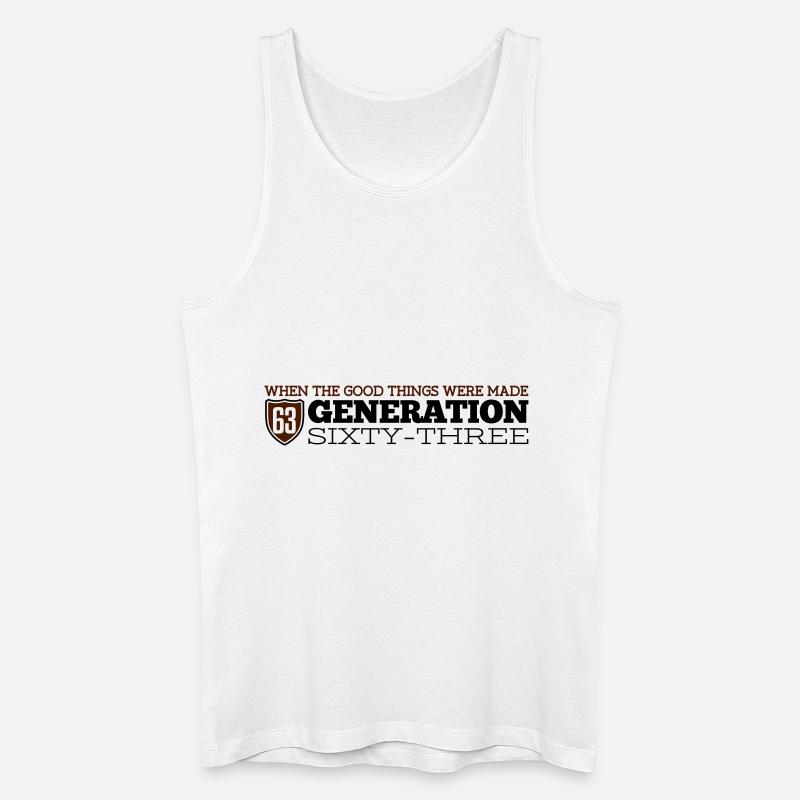 Generation 63 - Männer Bio Tank Top - Weiß
