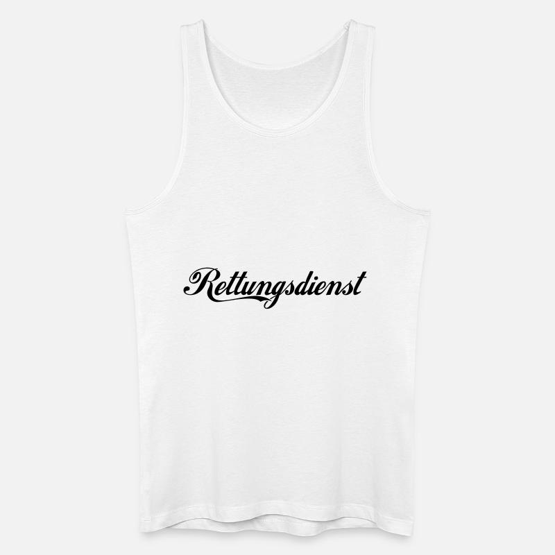 Rettungsdienst - Männer Bio Tank Top - Weiß