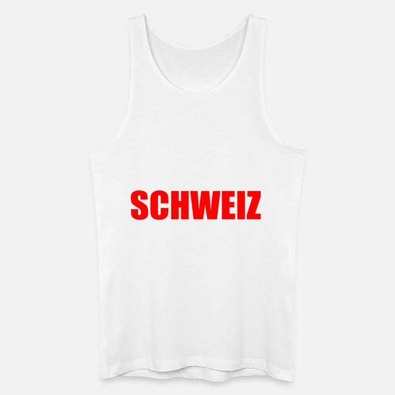 Schweiz - Männer Bio Tank Top - Weiß