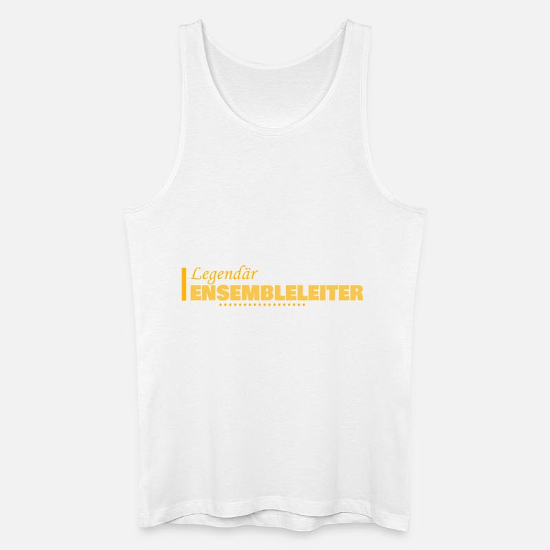 Beruf Ensembleleiter - Männer Bio Tank Top - Weiß