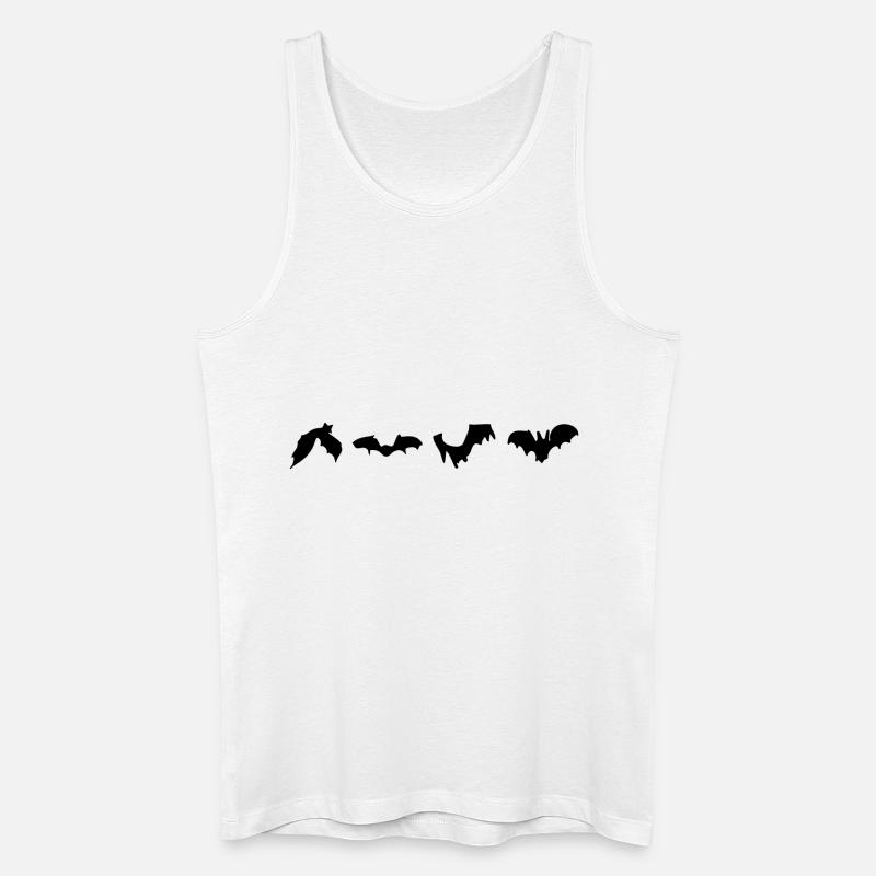 fledermäuse - Männer Bio Tank Top - Weiß