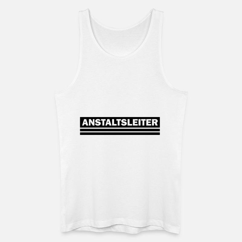anstaltsleiter - Männer Bio Tank Top - Weiß