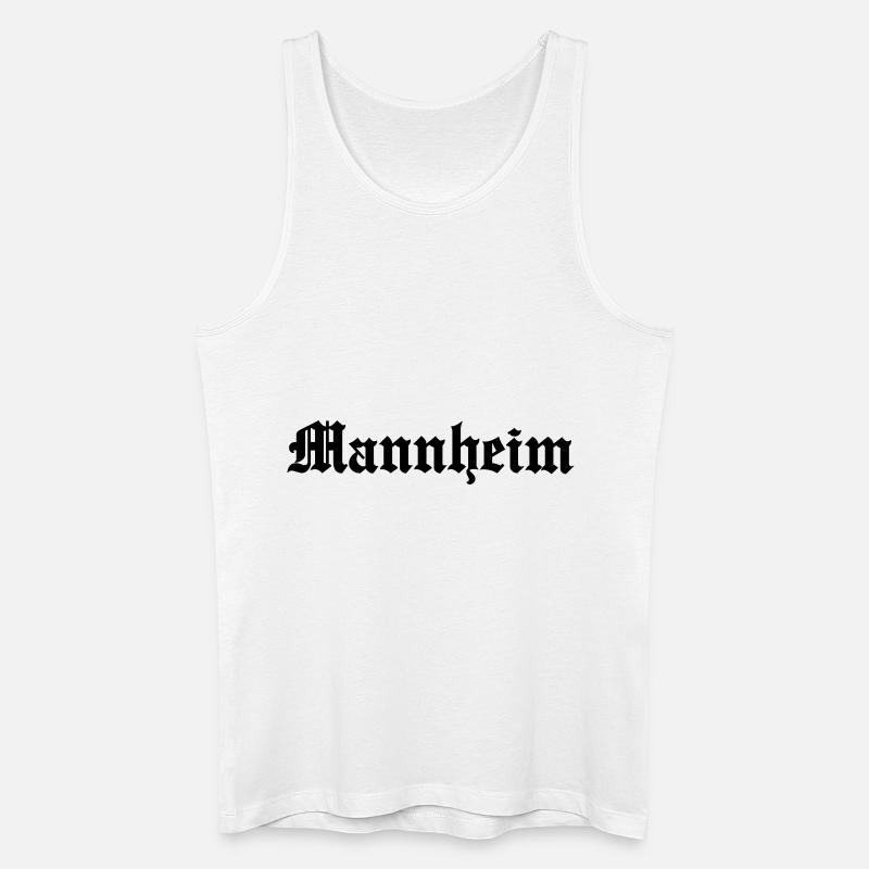 Mannheim - Männer Bio Tank Top - Weiß