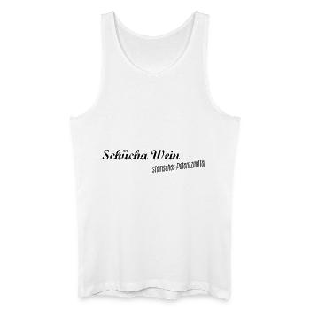 Steirisches Potenzmittel - Schilcherwein Geschenk - Männer Bio Tank Top - Weiß - Vorne