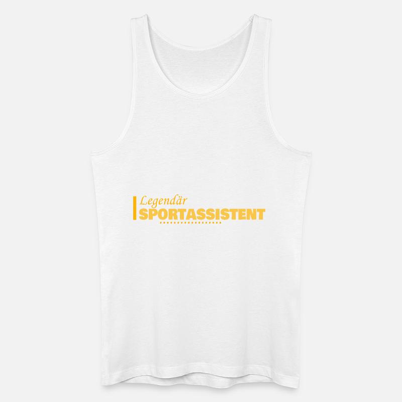 Sportassistent - Männer Bio Tank Top - Weiß