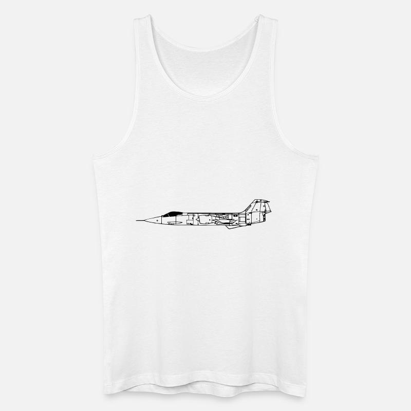 f104_vec_1 de - Männer Bio Tank Top - Weiß