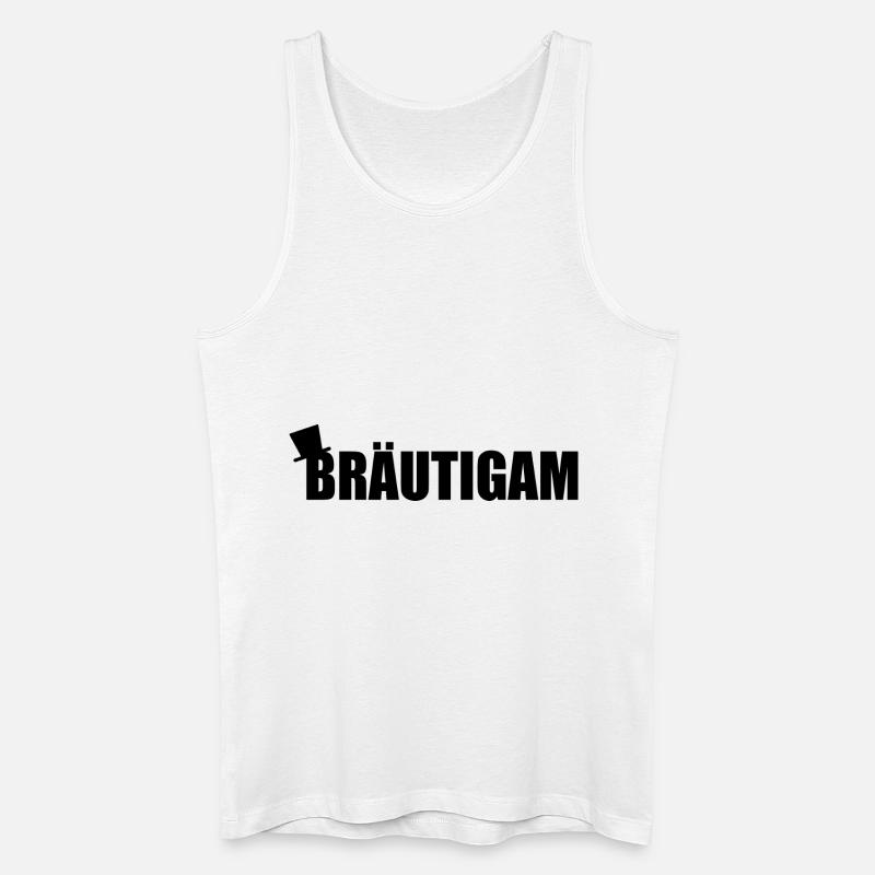 Bräutigam - Männer Bio Tank Top - Weiß