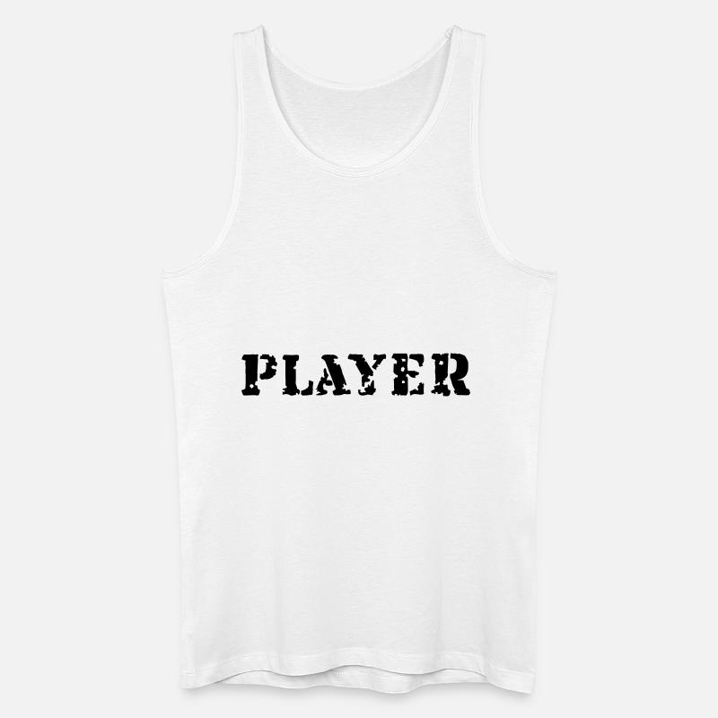 Player - Männer Bio Tank Top - Weiß