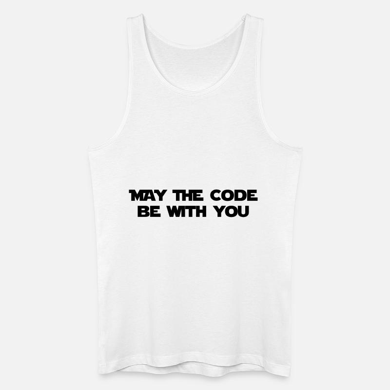 Computer / Developer / Geek / Code / Funny - Men’s Organic Tank Top - white