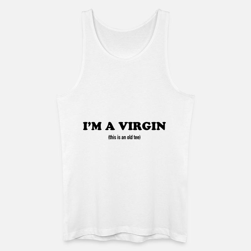 I'M A VIRGIN - Männer Bio Tank Top - Weiß