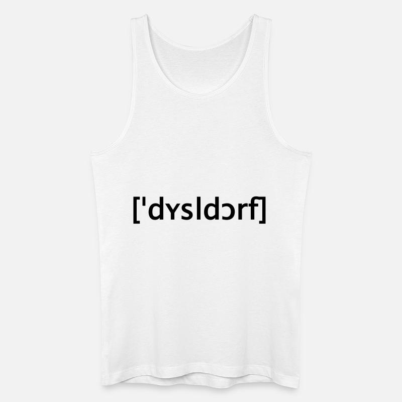 düsseldorf lautschrift - Männer Bio Tank Top - Weiß