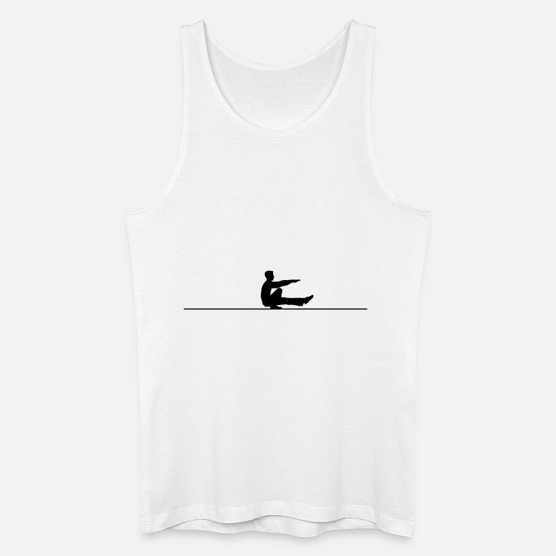 Pistol Squat - Männer Bio Tank Top - Weiß