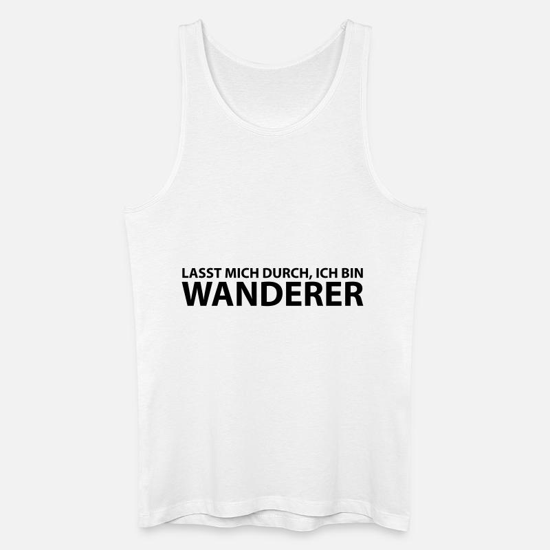 wanderer - Männer Bio Tank Top - Weiß