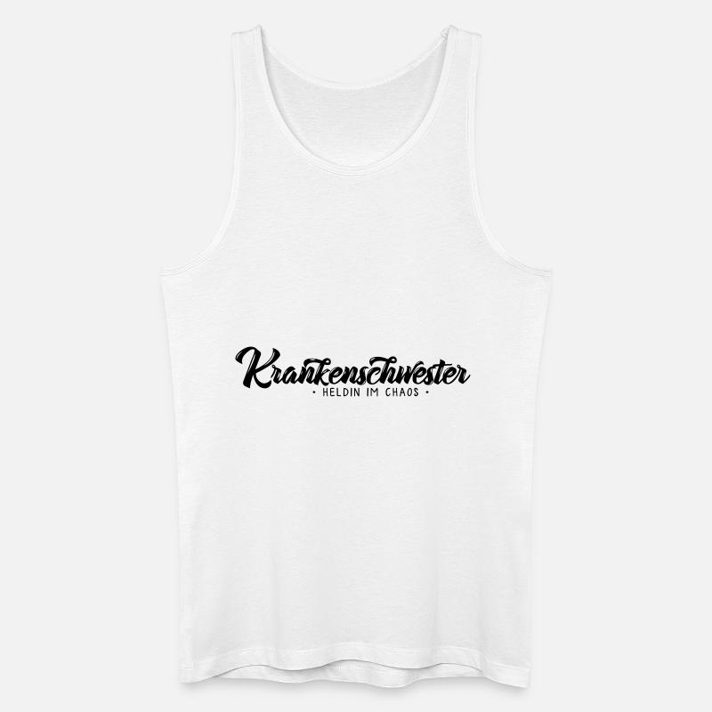 Krankenschwester - Männer Bio Tank Top - Weiß
