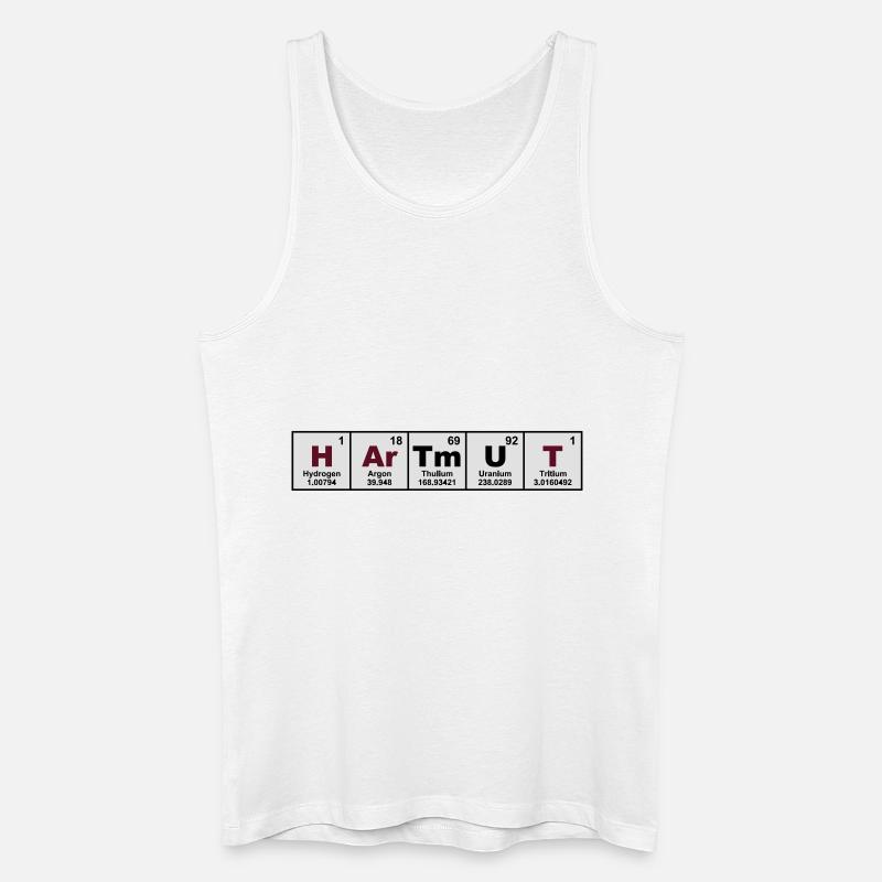 hartmut - Männer Bio Tank Top - Weiß