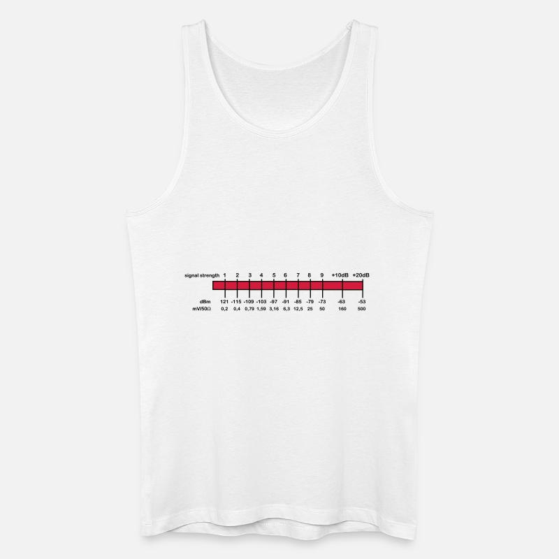 S-Meter - Männer Bio Tank Top - Weiß