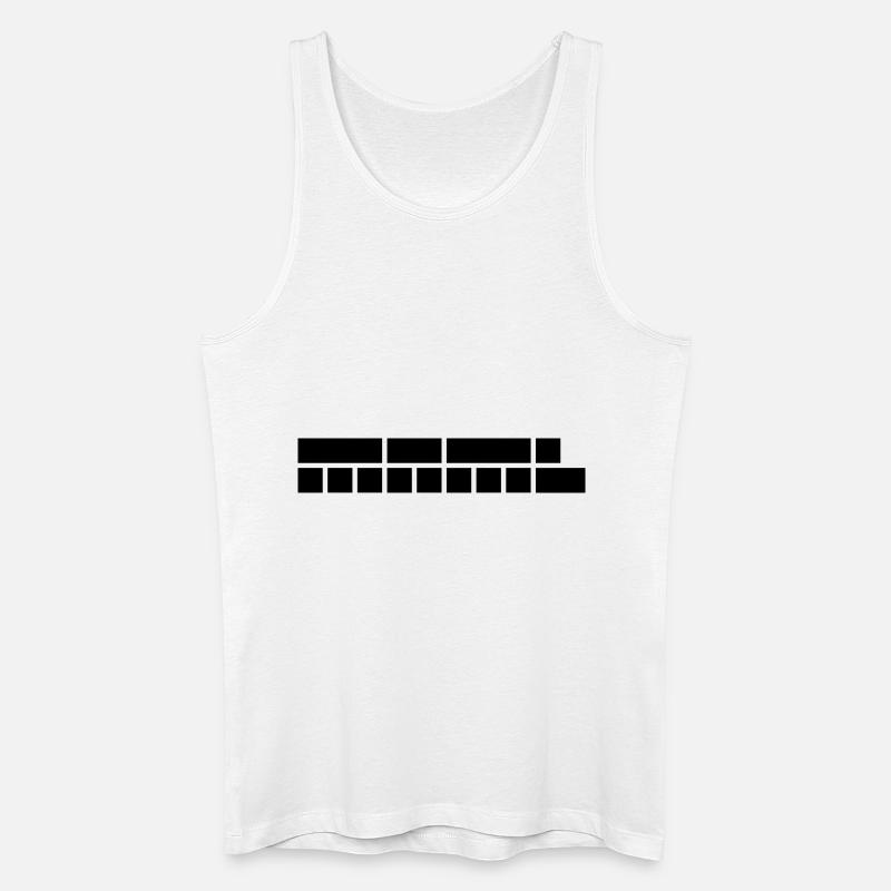 Minimal | bold:51 - Männer Bio Tank Top - Weiß