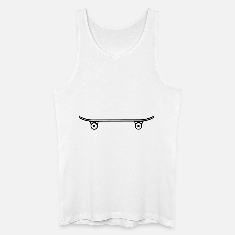 Skateboard - Skateboarding - Skater - Männer Bio Tank Top - Weiß