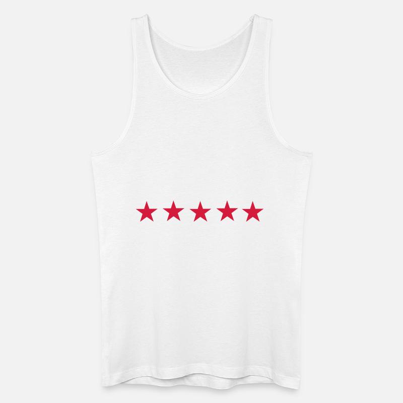 Sterne - Männer Bio Tank Top - Weiß