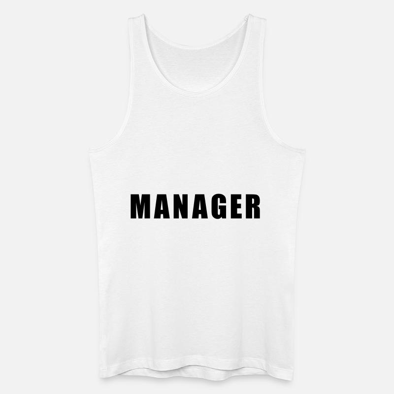 Manager - Männer Bio Tank Top - Weiß