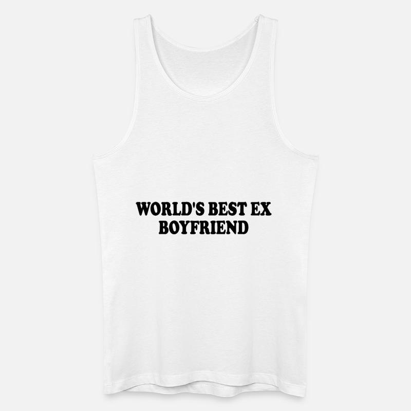 world's best ex boyfriend - Männer Bio Tank Top - Weiß