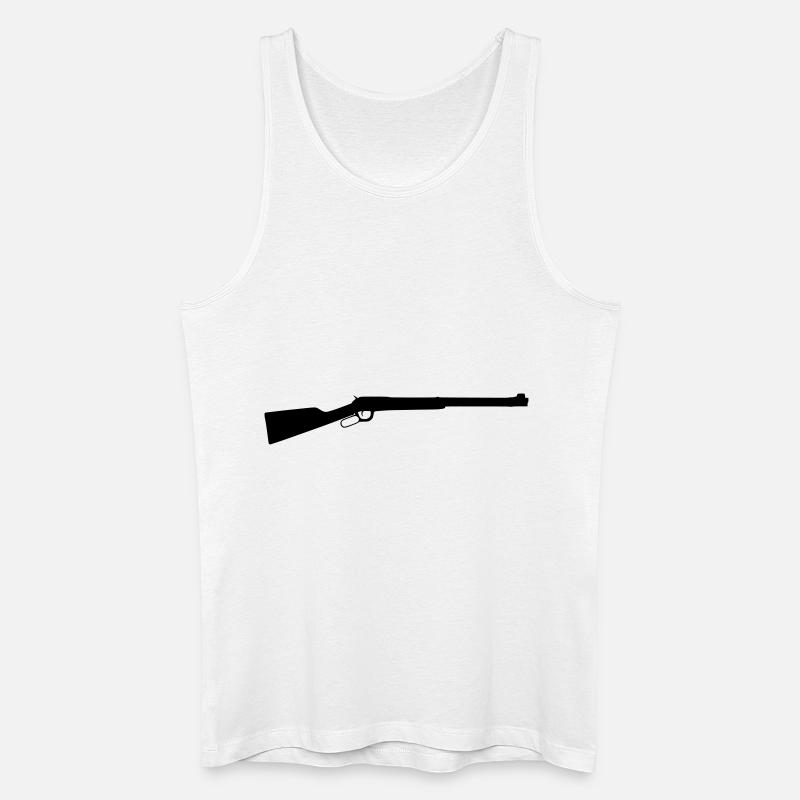 lever action rifle - Männer Bio Tank Top - Weiß