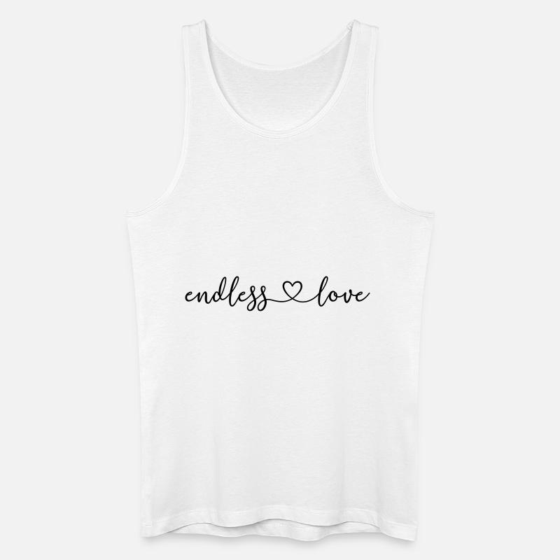 endless_love - Männer Bio Tank Top - Weiß