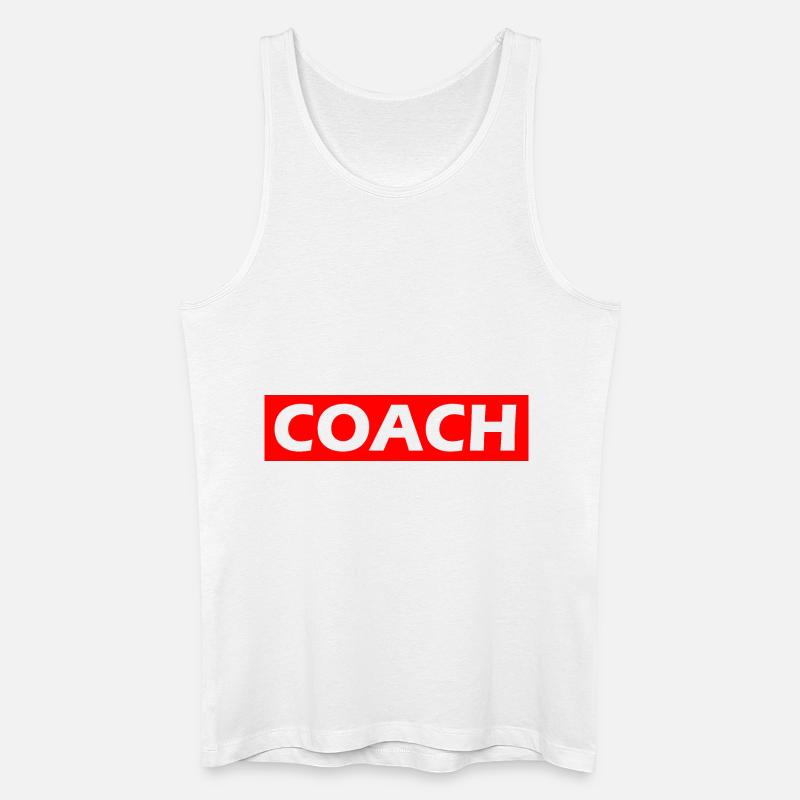 COACH - Männer Bio Tank Top - Weiß