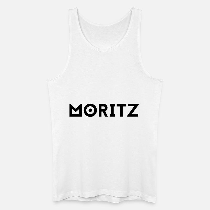 Vorname Moritz - Männer Bio Tank Top - Weiß
