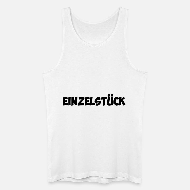 Einzelstück - Männer Bio Tank Top - Weiß