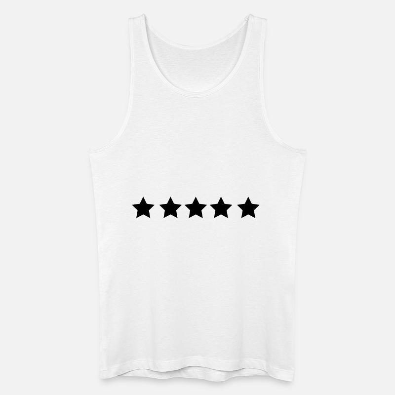 sterne - Männer Bio Tank Top - Weiß