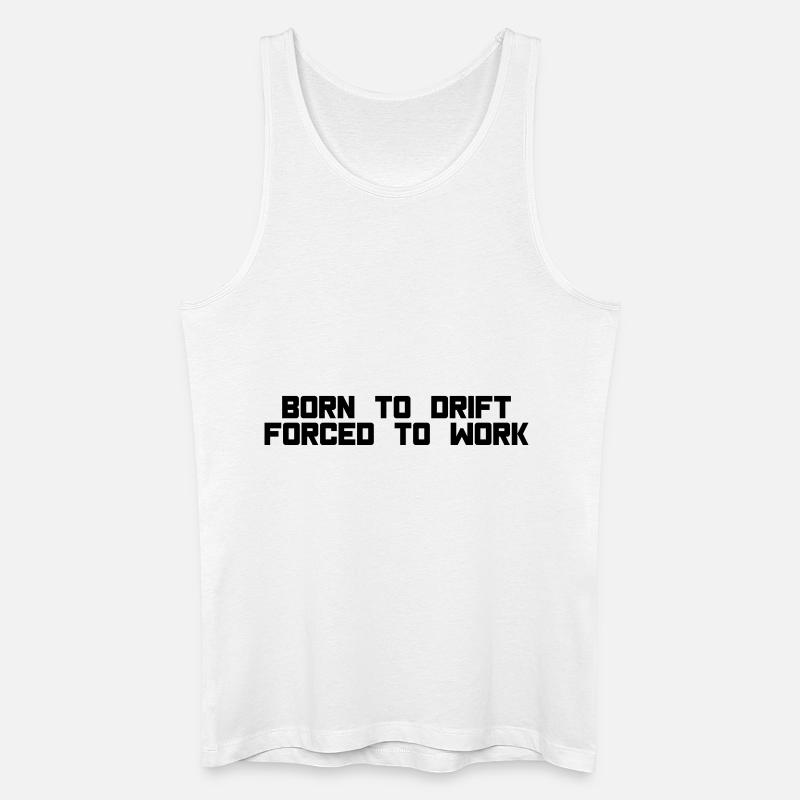 born to drift - Männer Bio Tank Top - Weiß