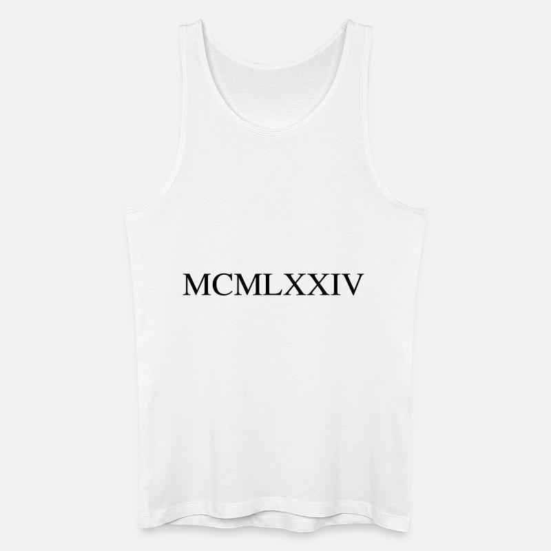 1974 - Männer Bio Tank Top - Weiß