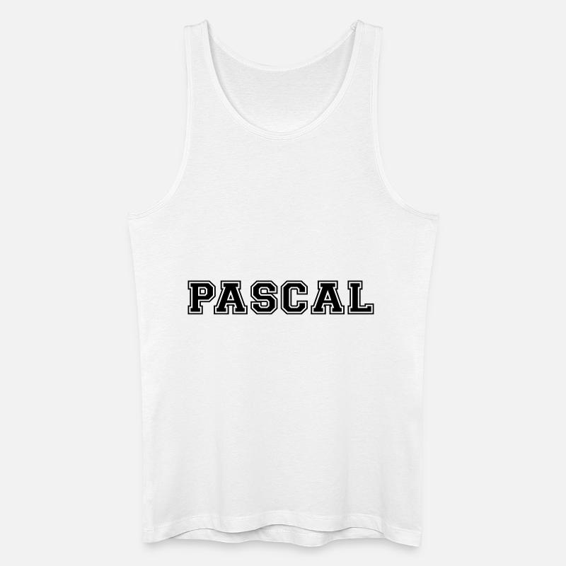 pascal - Männer Bio Tank Top - Weiß