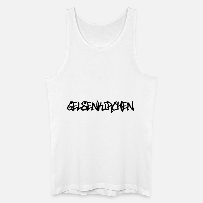Gelsenkirchen Graffiti - Männer Bio Tank Top - Weiß
