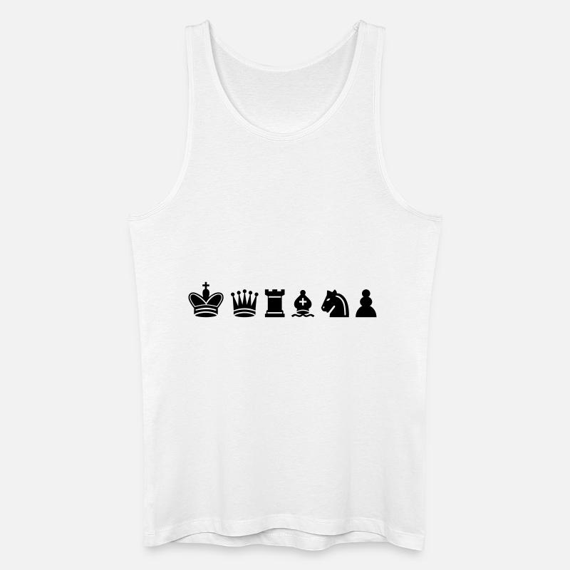 Schach - Männer Bio Tank Top - Weiß