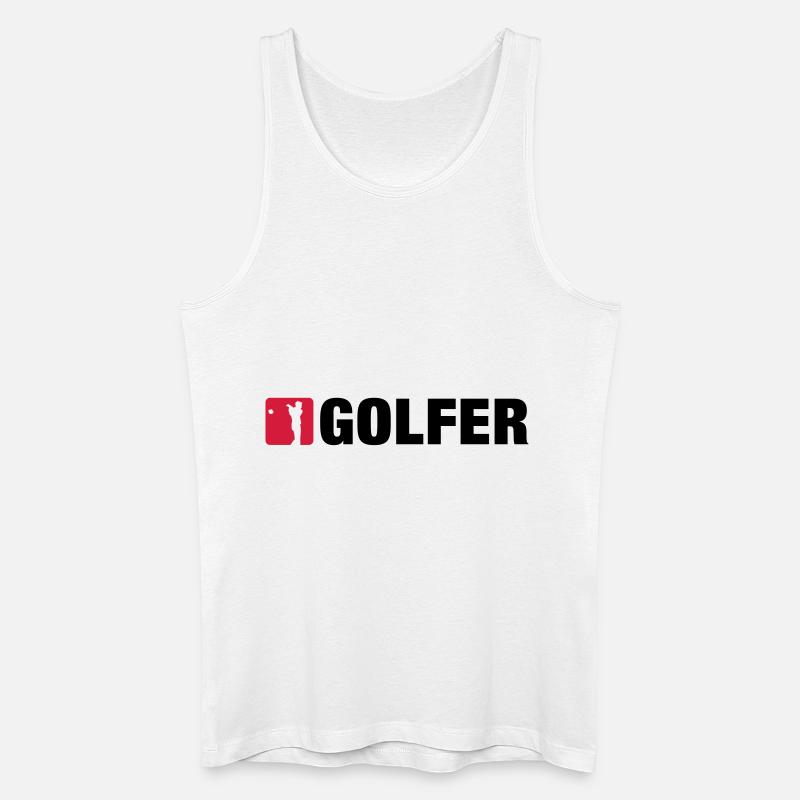 golf__2__f2 - Men’s Organic Tank Top - white
