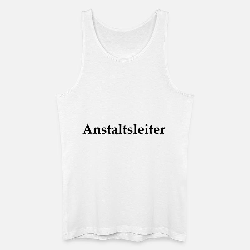 Anstaltsleiter - Männer Bio Tank Top - Weiß