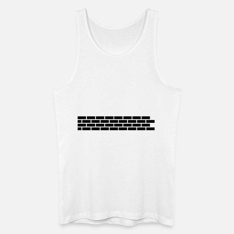 mauer__f1 - Männer Bio Tank Top - Weiß
