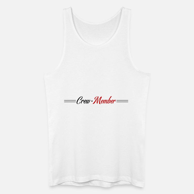 Crew Mitglied - Männer Bio Tank Top - Weiß