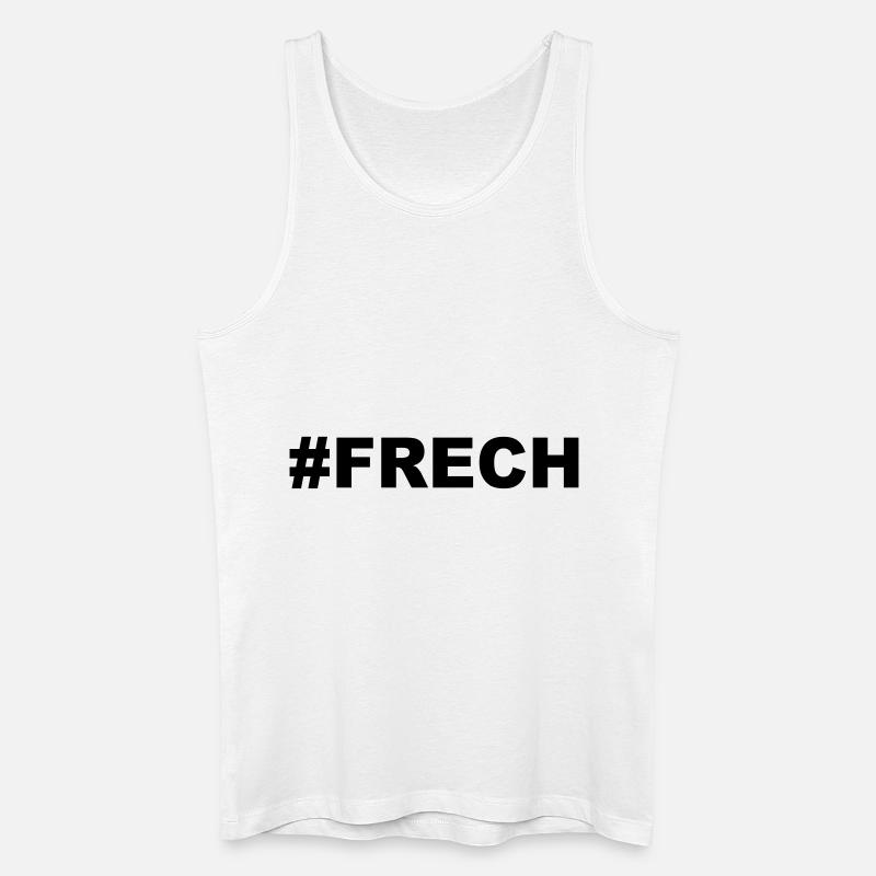 #FRECH - Männer Bio Tank Top - Weiß