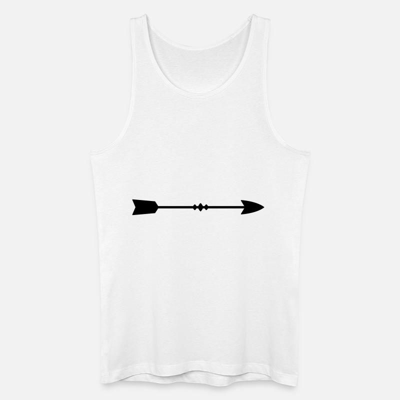 arrow - Men’s Organic Tank Top - white