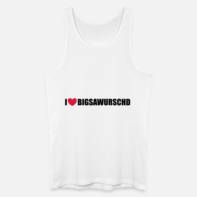 Bigsawurschd - Männer Bio Tank Top - Weiß