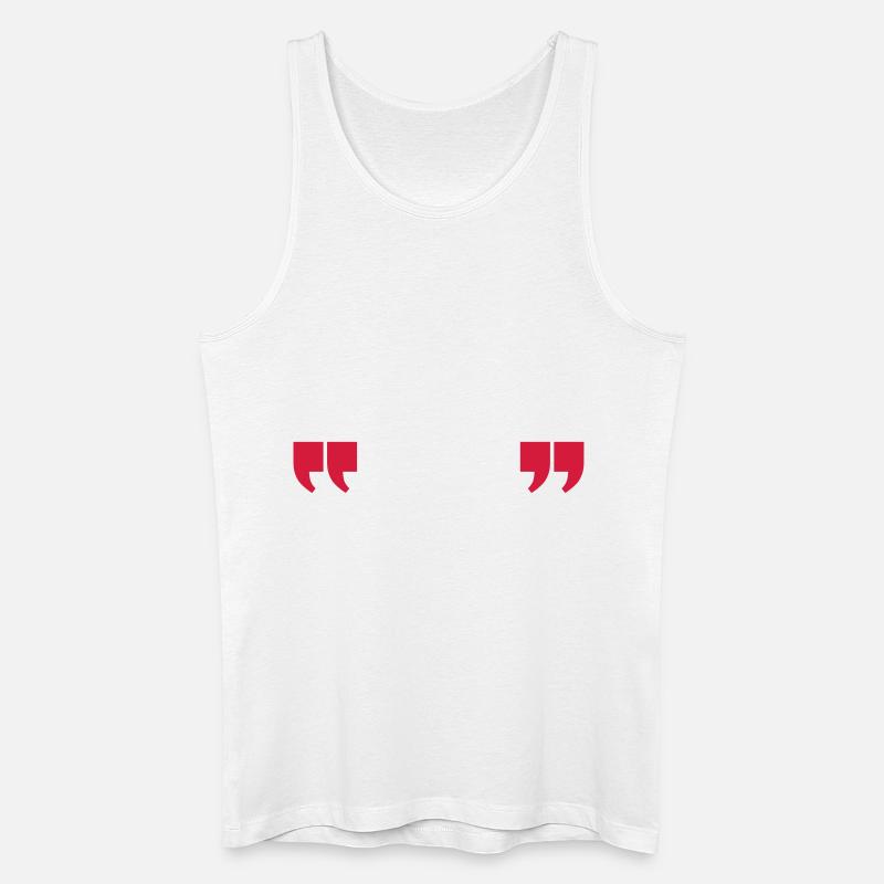 quotes quotation - Männer Bio Tank Top - Weiß